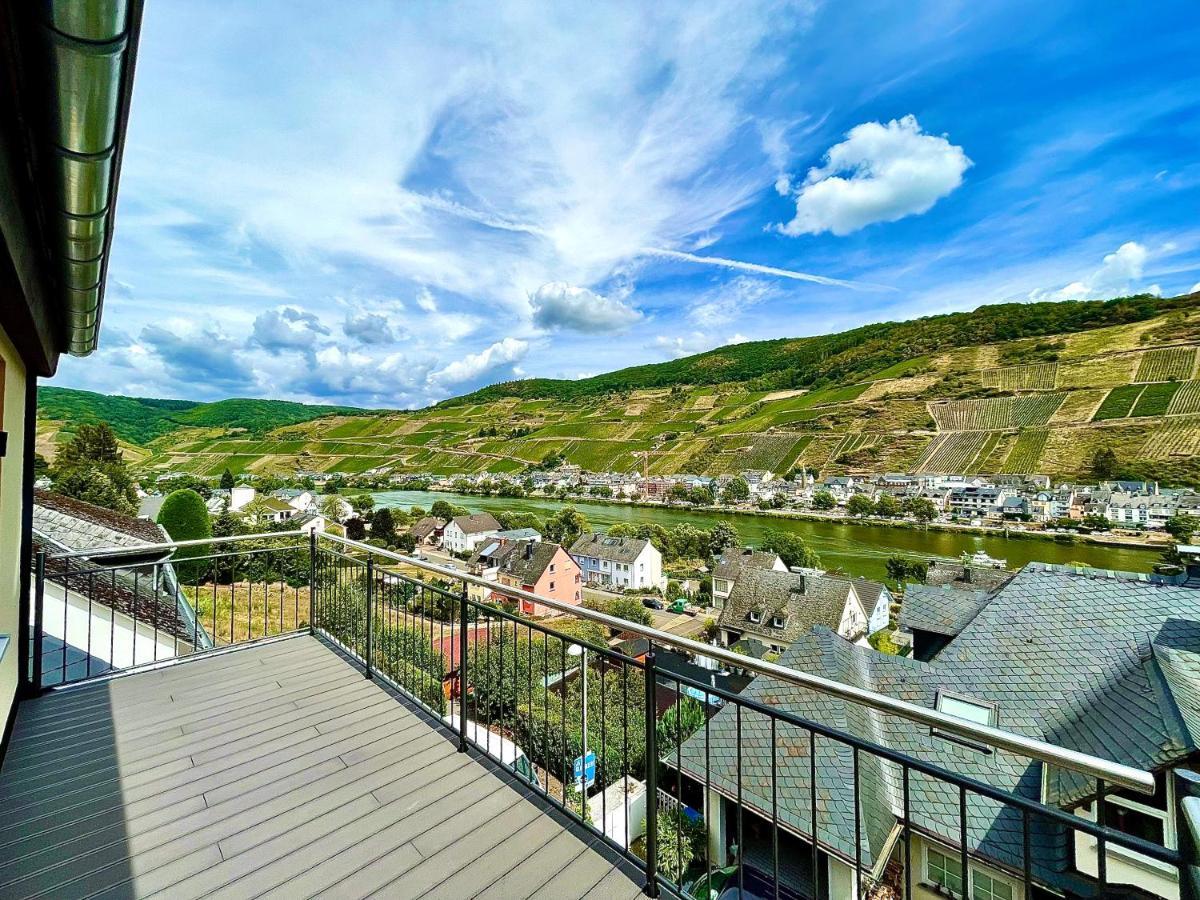 Sky Apartment, Blick zur Mosel, großer Balkon, Kaffeemaschine, Smart TV Zell Exterior foto